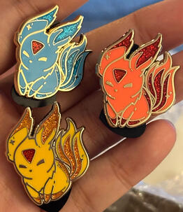 Carbuncle Enamel Pins